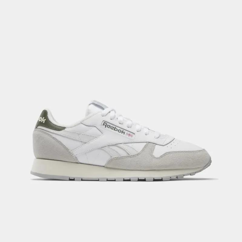 Reebok Footwear Men Classic Leather Shoes FTWR WHT/STEELY FOG /PURE GRY sold by Reebok