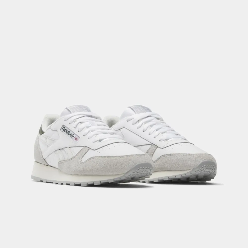Reebok Footwear Men Classic Leather Shoes FTWR WHT/STEELY FOG /PURE GRY sold by Reebok product image thumbnail 2