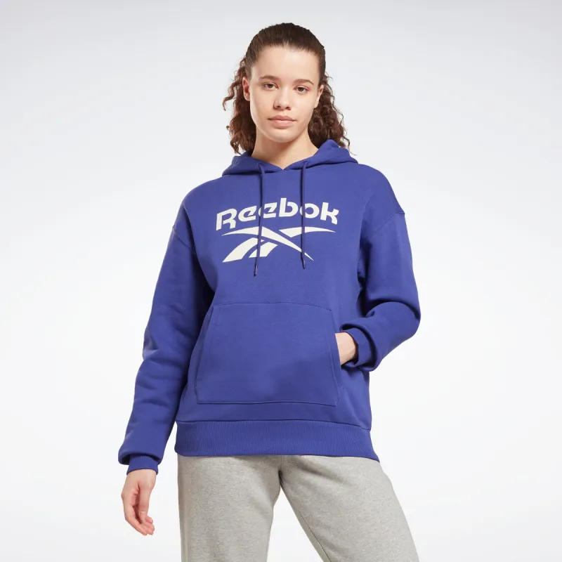 Reebok Apparel Women Reebok Identity Logo Fleece Hoodie Bolprp made by Reebok