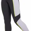 Reebok Apparel Women Lux High-Waisted Colorblock Leggings BLACK sold by Reebok