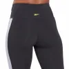 Reebok Apparel Women Lux High-Waisted Colorblock Leggings BLACK sold by Reebok