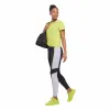 Reebok Apparel Women Lux High-Waisted Colorblock Leggings BLACK sold by Reebok