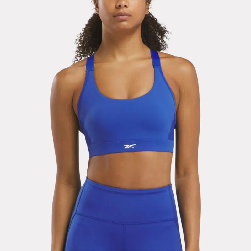 Reebok Apparel Women Lux High-Impact Bra BOUNDLESS BLUE made by Reebok