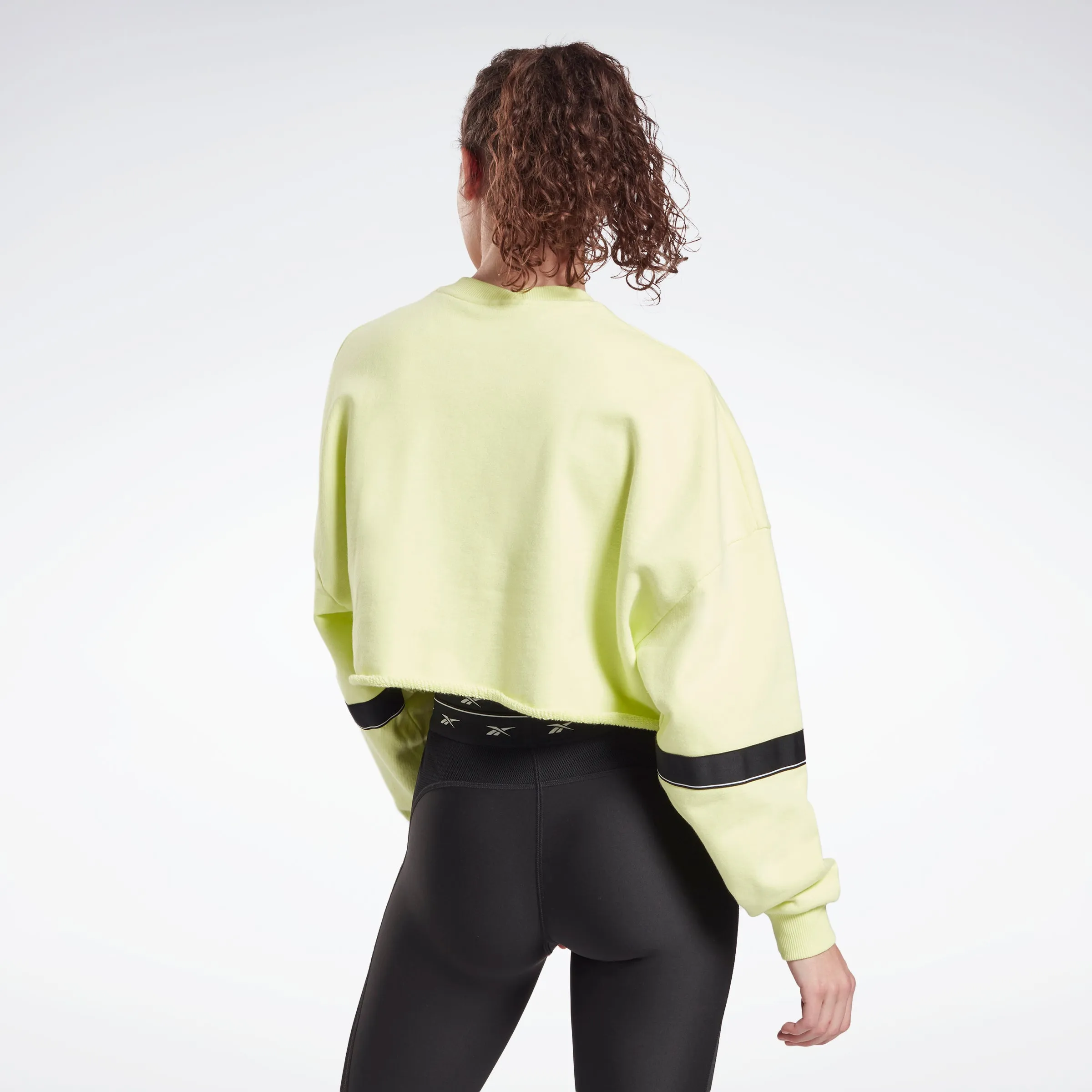 Reebok Apparel Women Studio Cropped French Terry Crew Sweatshirt Eneglw sold by Reebok product image thumbnail 3