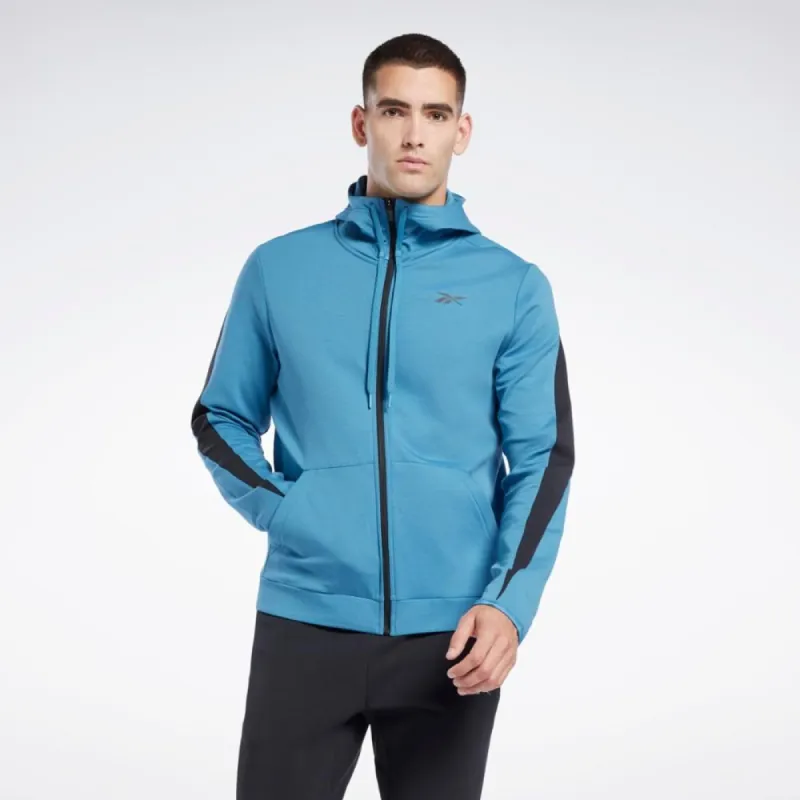 Reebok Apparel Men DreamBlend Zip-Up Hooded Jacket STEBLU sold by Reebok