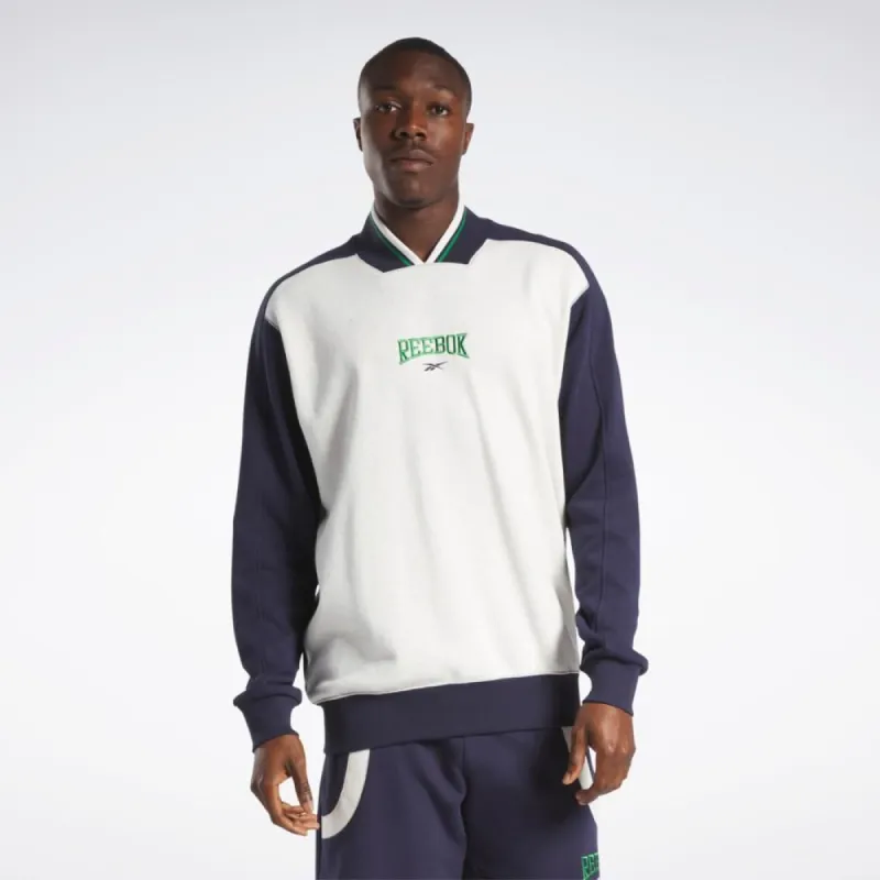 Reebok Apparel Men Classics Varsity Crew Sweatshirt CHALK sold by Reebok