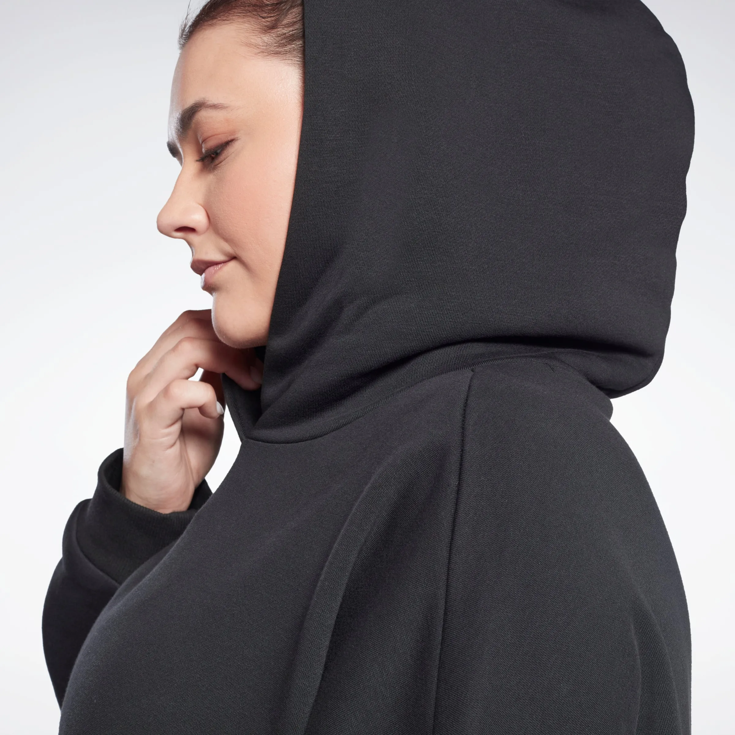 Reebok Apparel Women Studio Recycled Oversize Hoodie (Plus Size) Black sold by Reebok product image thumbnail 3