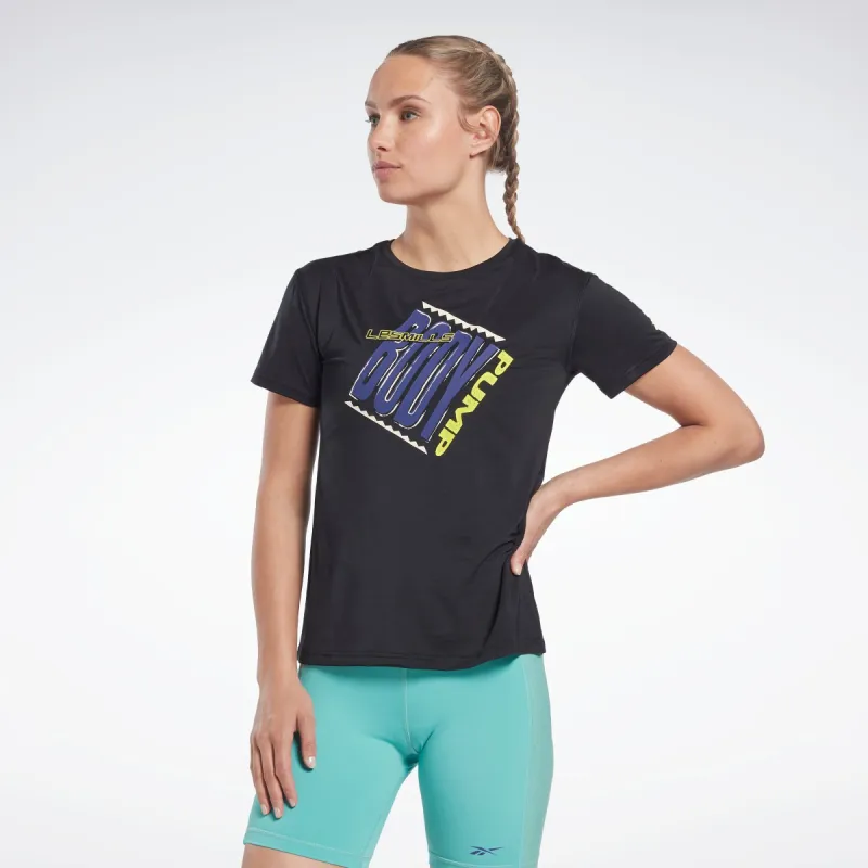Reebok Apparel Women Les Mills® Bodypump® Activchill Athletic T-Shirt Black sold by Reebok