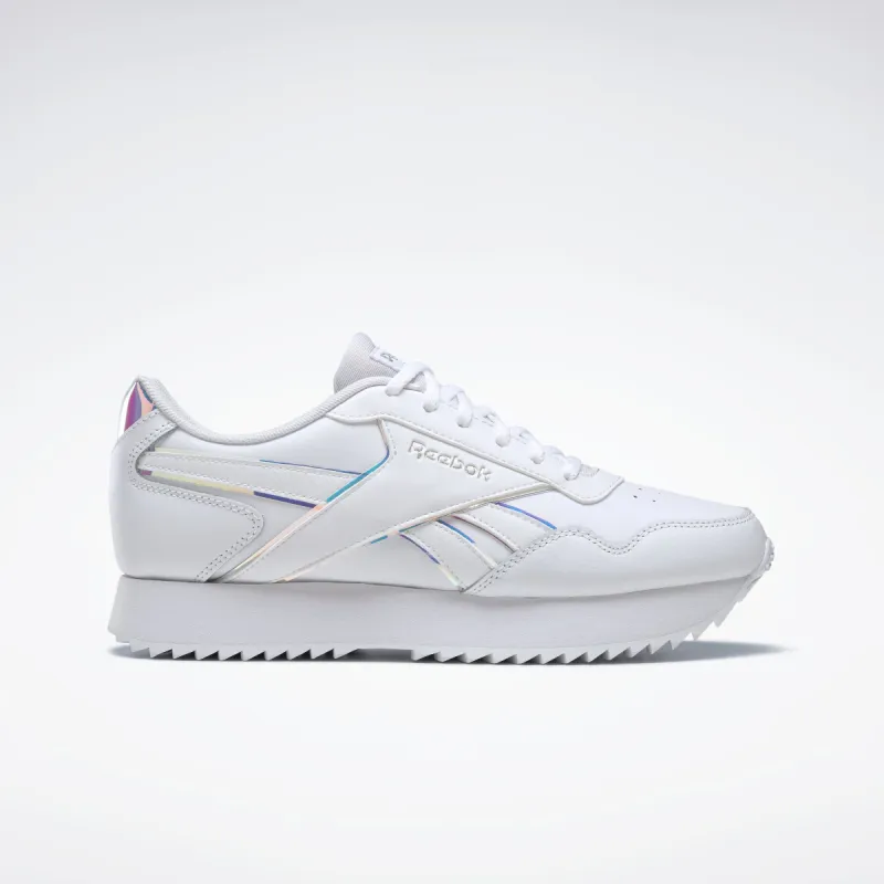 Reebok Footwear Women Reebok Royal Glide Ripple Double Shoes White/White/White sold by Reebok