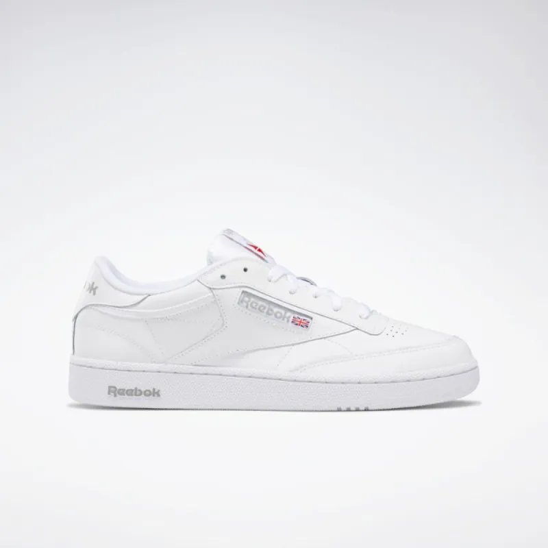 Reebok Footwear Men CLUB C 85 INT-WHT/SHEER GREY sold by Reebok