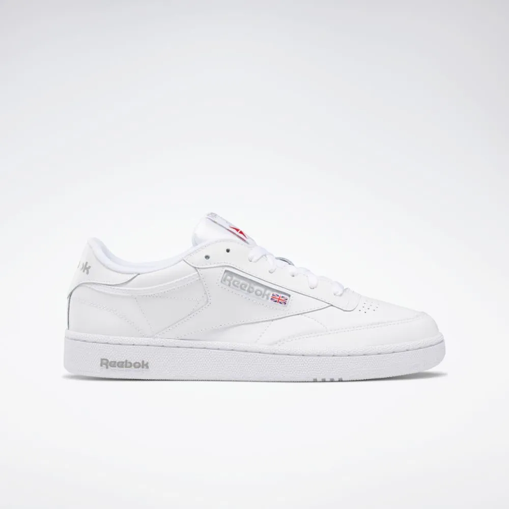 Reebok Footwear Men CLUB C 85 INT-WHT/SHEER GREY sold by Reebok