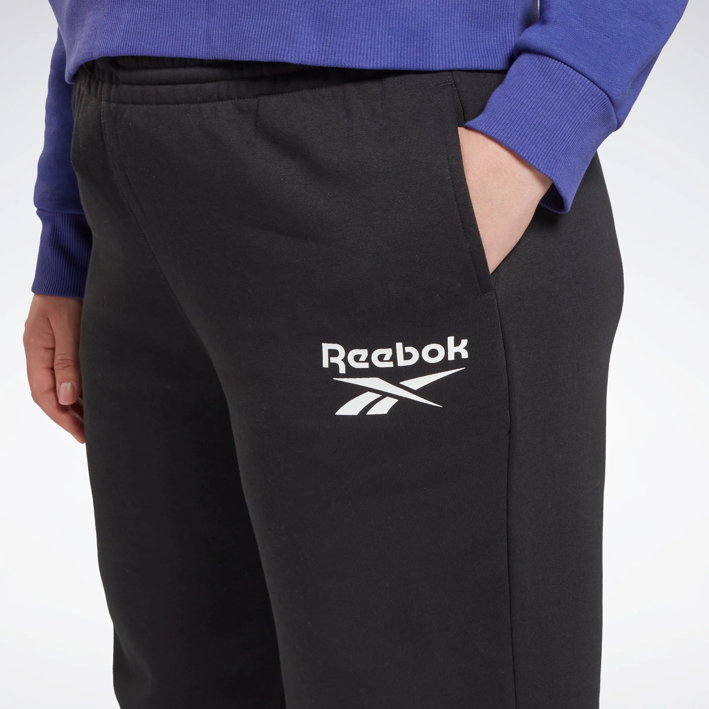 Reebok Apparel Women Reebok Identity Logo Fleece Joggers (Plus Size) Black sold by Reebok product image thumbnail 2