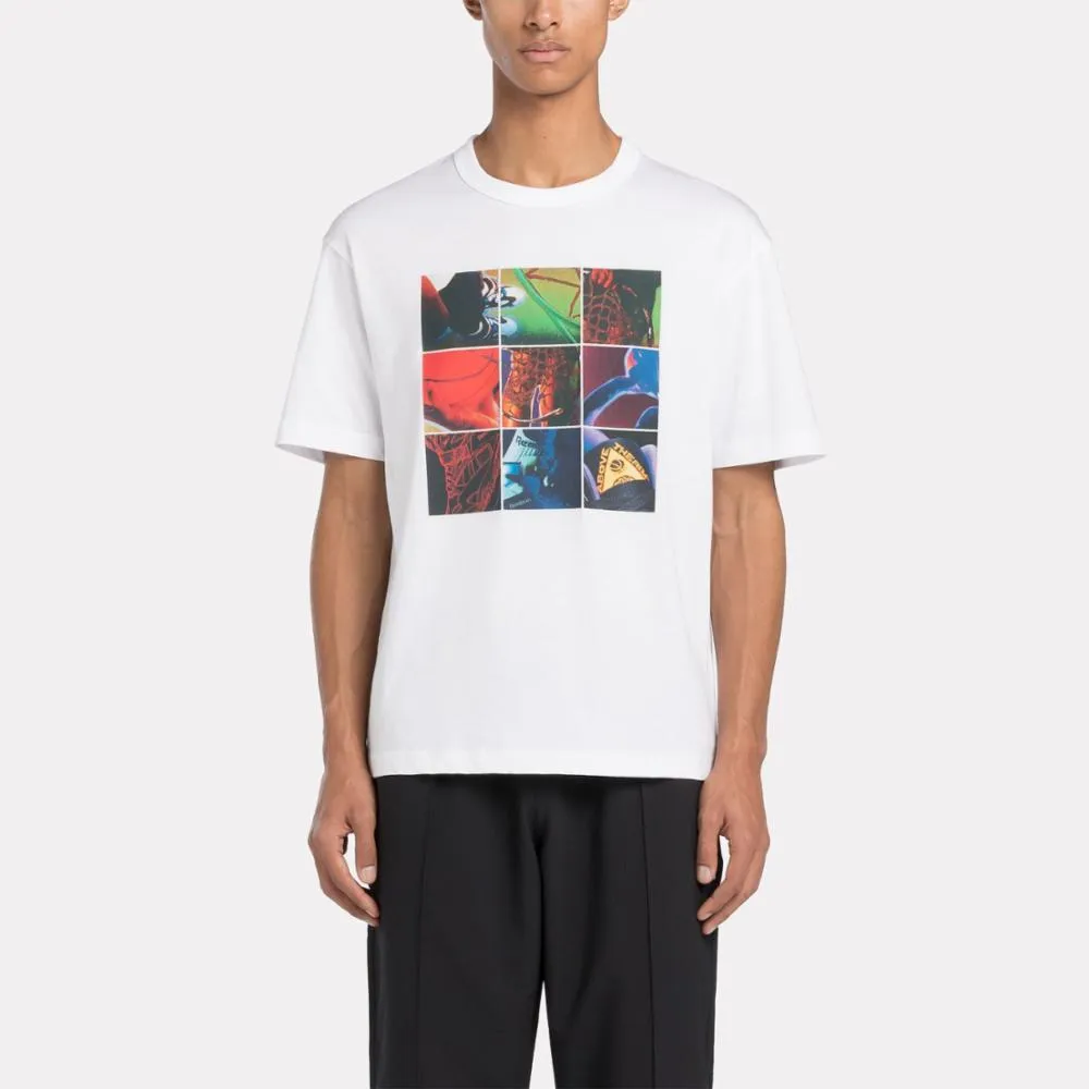 Reebok Apparel Men Above The Rim Collage T-Shirt WHITE sold by Reebok