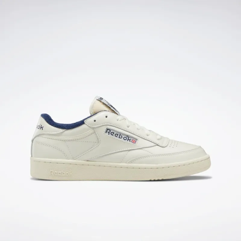 Reebok Footwear Men CLUB C 85 VINTAGE CHALK/ALABASTER/VECTOR NAVY sold by Reebok