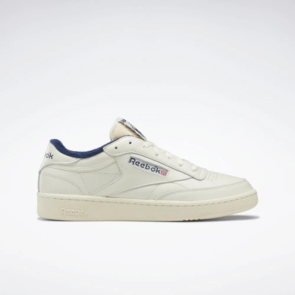 Reebok Footwear Men CLUB C 85 VINTAGE CHALK/ALABASTER/VECTOR NAVY sold by Reebok