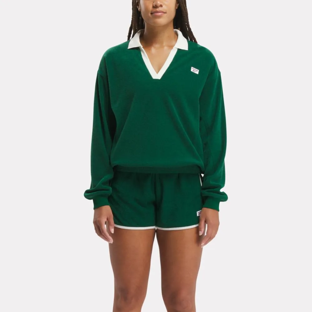 Reebok Apparel Women Classics Court Sport Cover-Up DRKGRN sold by Reebok