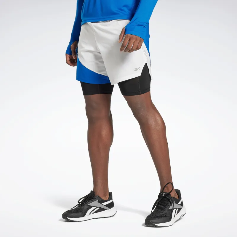 Reebok Apparel Men Running Two-In-One Shorts Vecblu made by Reebok