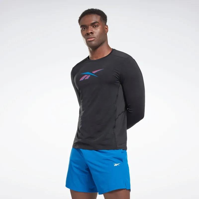 Reebok Apparel Men Activchill Long-Sleeve Top Athlete T-Long-Sleeve Top Black sold by Reebok