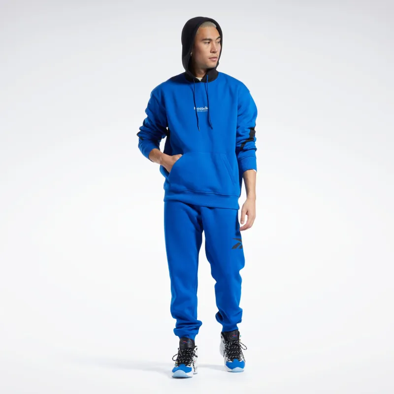 Reebok Apparel Men Basketball Back Vector Fleece Hoodie Vecblu sold by Reebok
