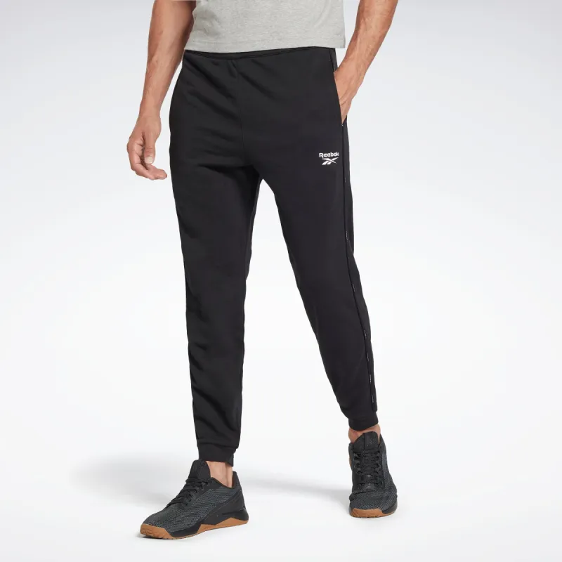 Reebok Apparel Men Workout Ready Piping Joggers Black sold by Reebok