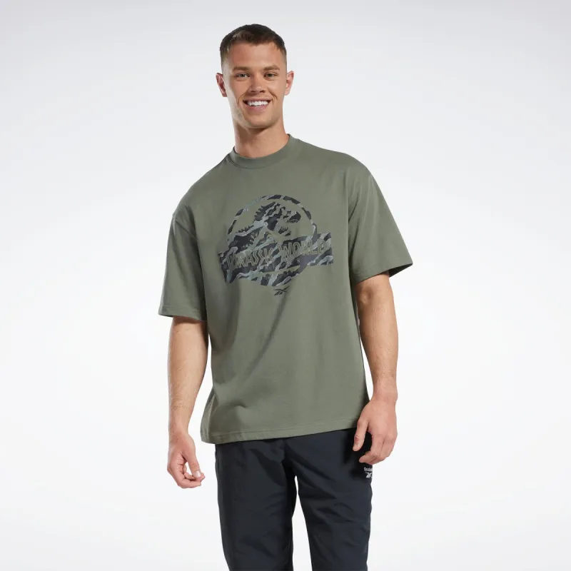 Reebok Apparel Men Jurassic World T-Shirt Hungrn sold by Reebok