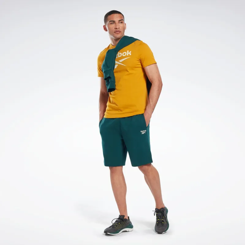Reebok Apparel Men Reebok Identity Fleece Shorts Forgrn sold by Reebok