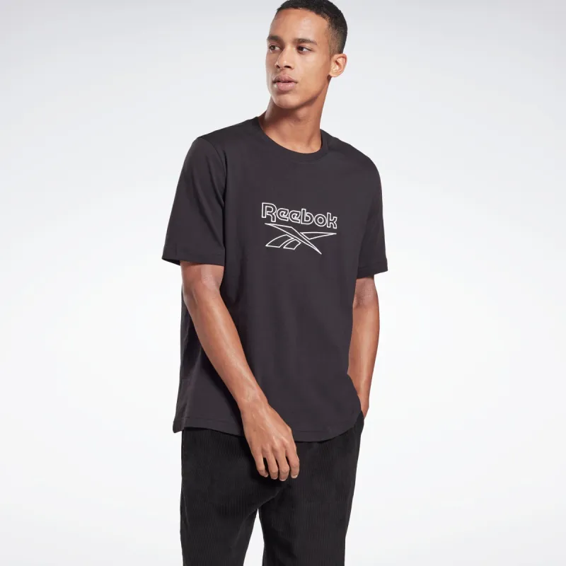 Reebok Apparel Men Classics Vector T-Shirt Black sold by Reebok