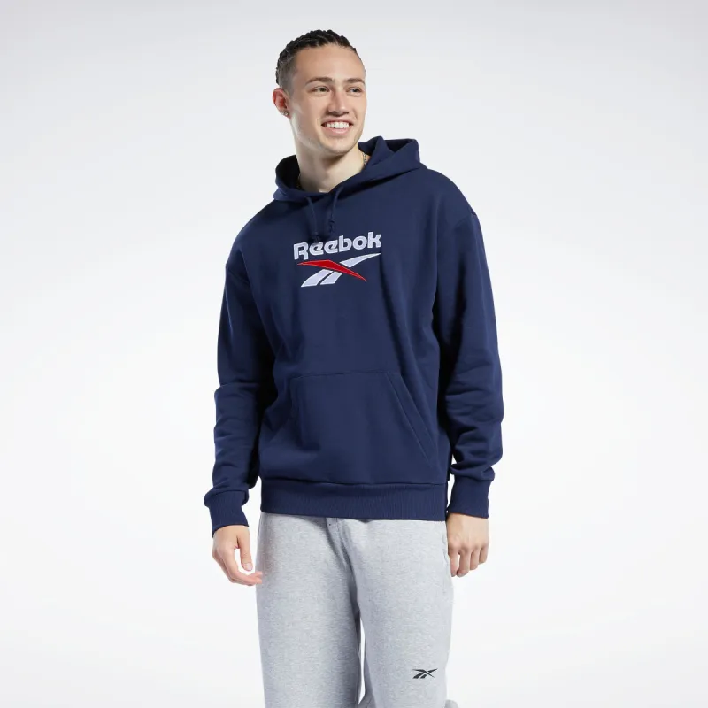 Reebok Apparel Men Classics Foundation Vector Hoodie Vecnav/White/Vecred sold by Reebok