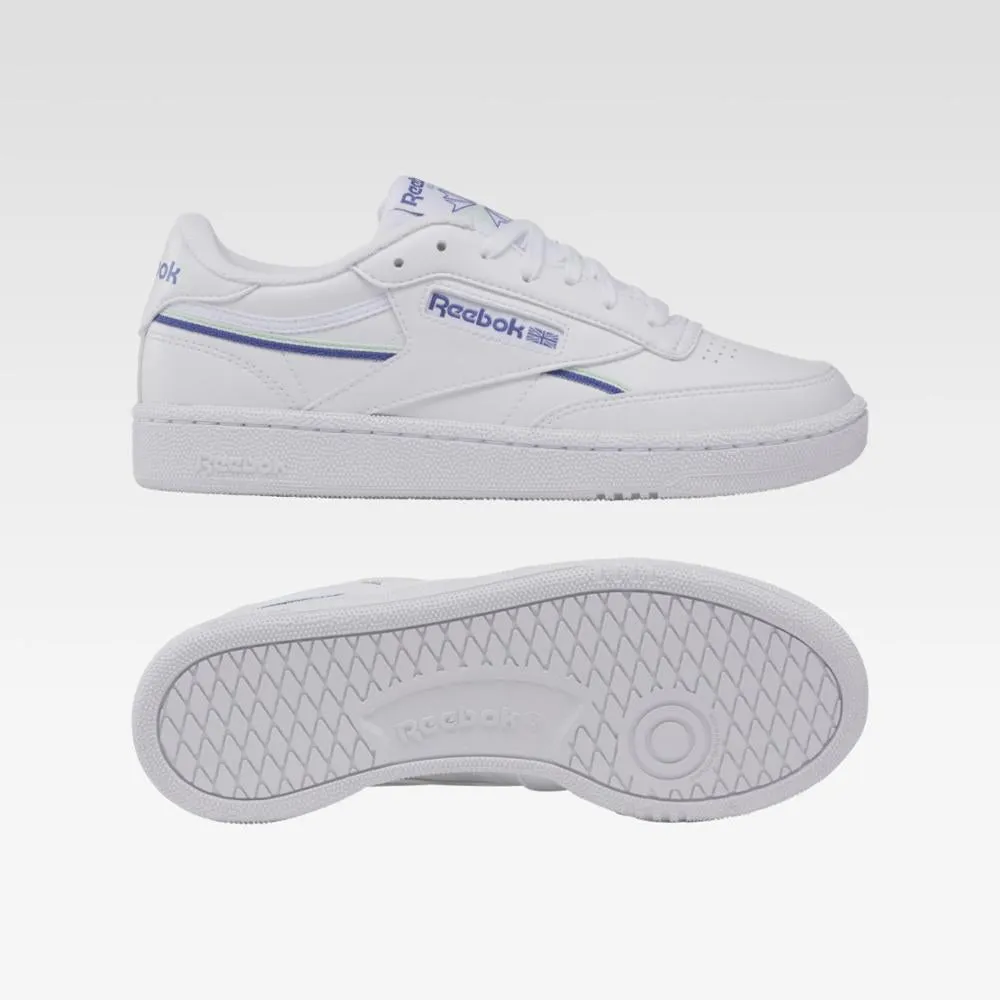 Reebok Footwear Women Club C 85 Vegan Shoes WHITE/STEPUR/AQUDUS sold by Reebok product image thumbnail 4