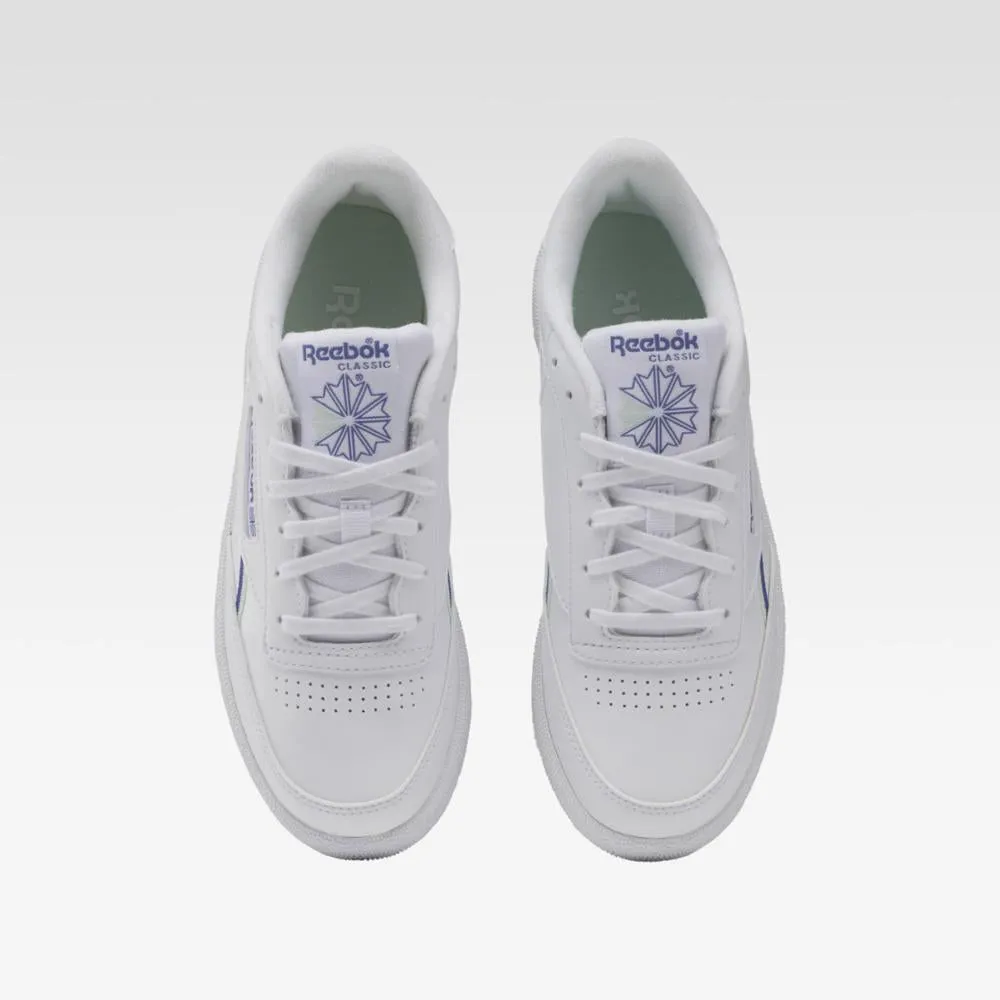 Reebok Footwear Women Club C 85 Vegan Shoes WHITE/STEPUR/AQUDUS sold by Reebok product image thumbnail 3
