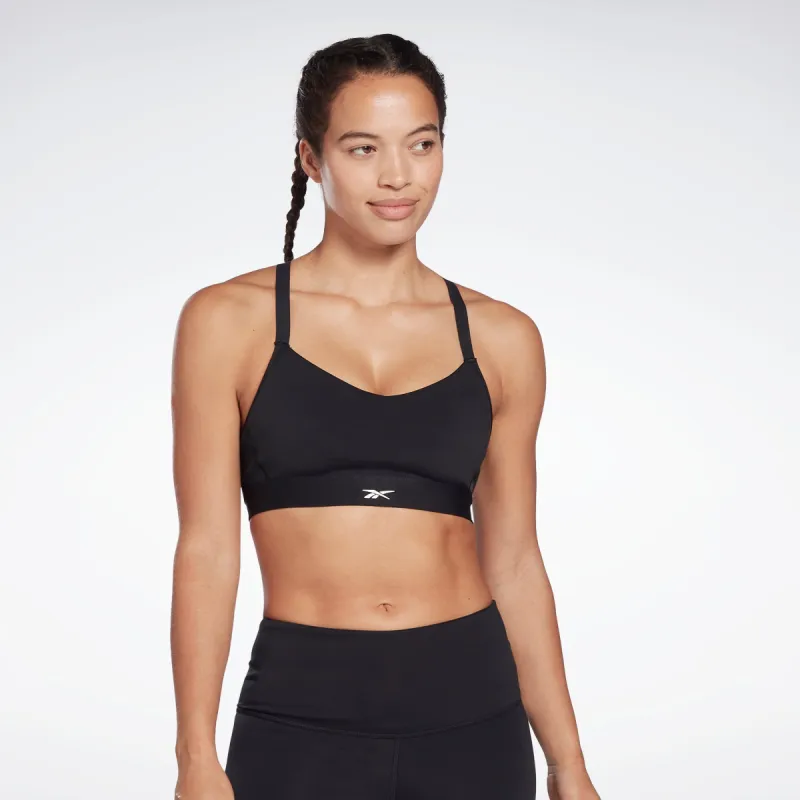 Reebok Apparel Women Reebok Lux Strappy Sports Bra Black sold by Reebok