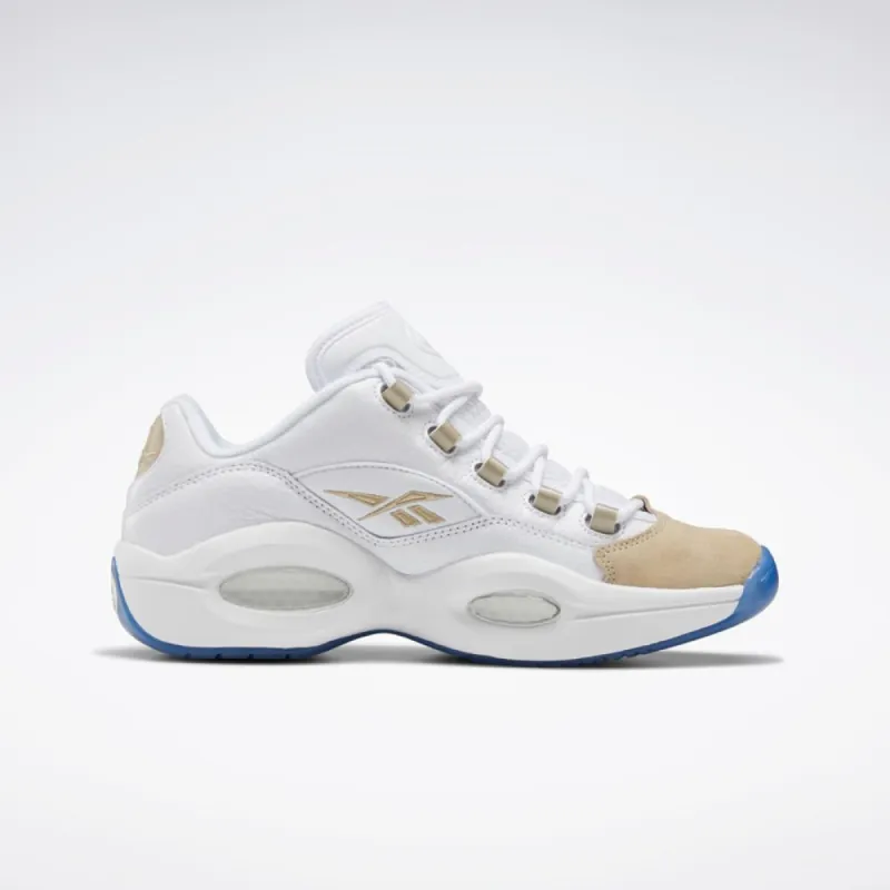 Reebok Footwear Men Question Low WHITE/WHITE/LGHSAN sold by Reebok