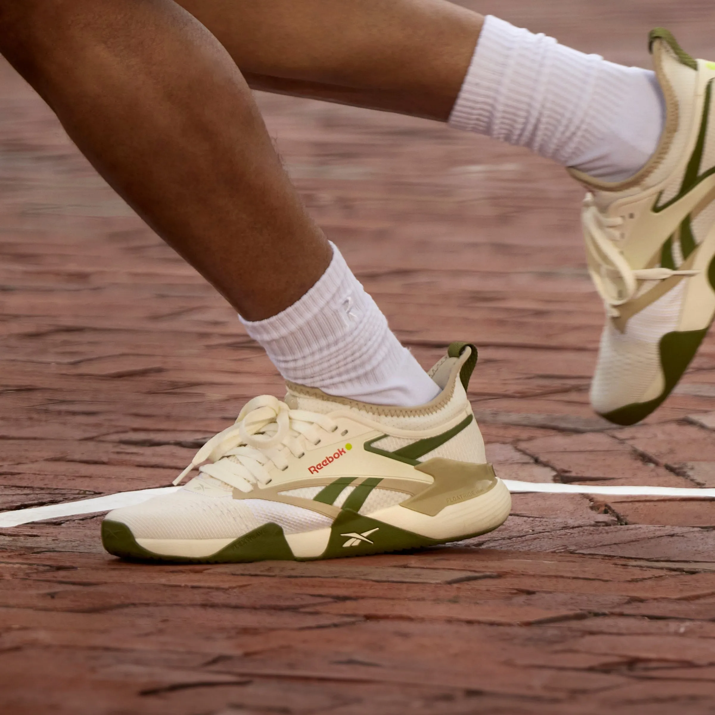Reebok Footwear Men Reebok x Recess Nano Court Shoes CHALK/BEIGE/GREEN sold by Reebok product image thumbnail 3