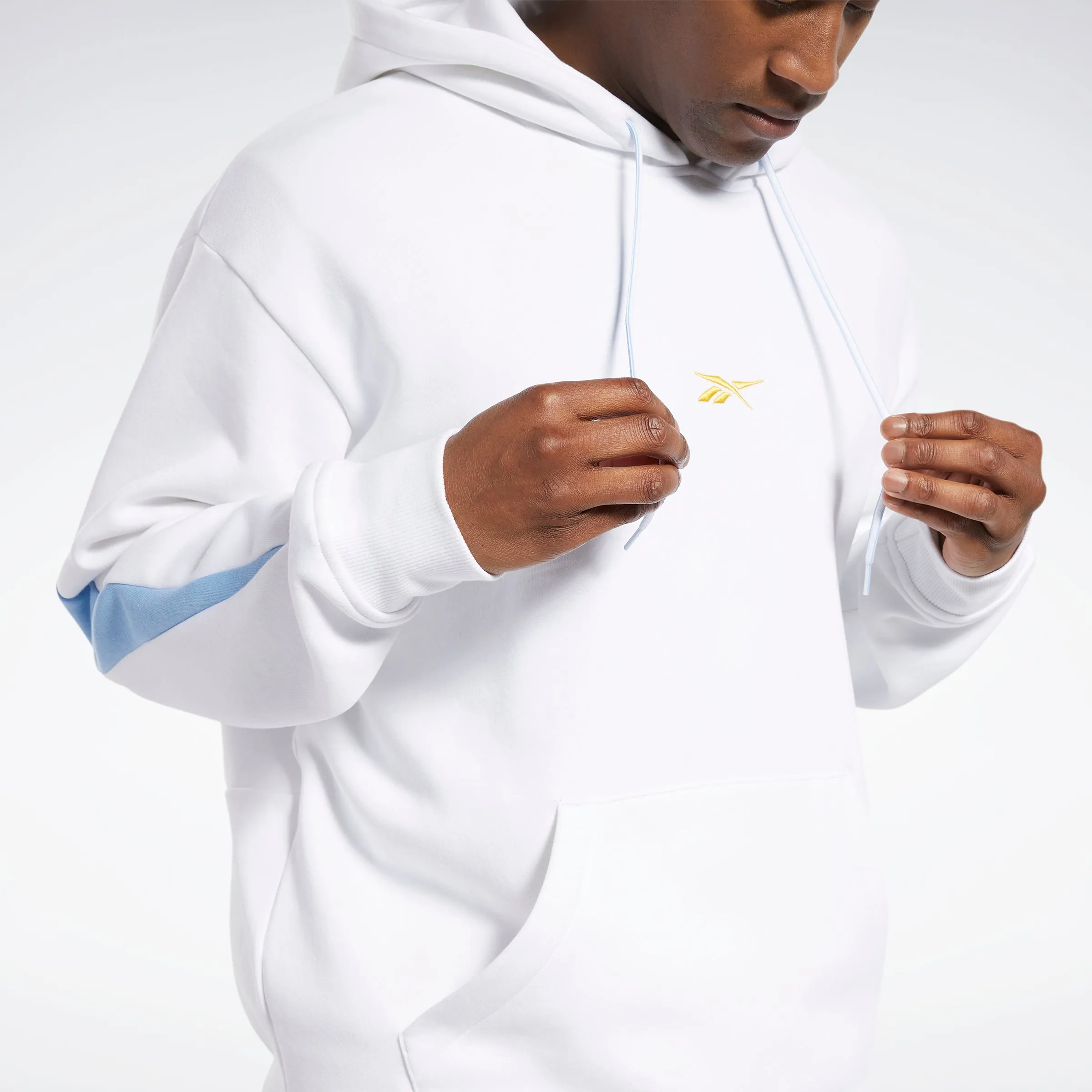 Reebok Apparel Men Basketball Back Vector Fleece Hoodie White sold by Reebok product image thumbnail 4