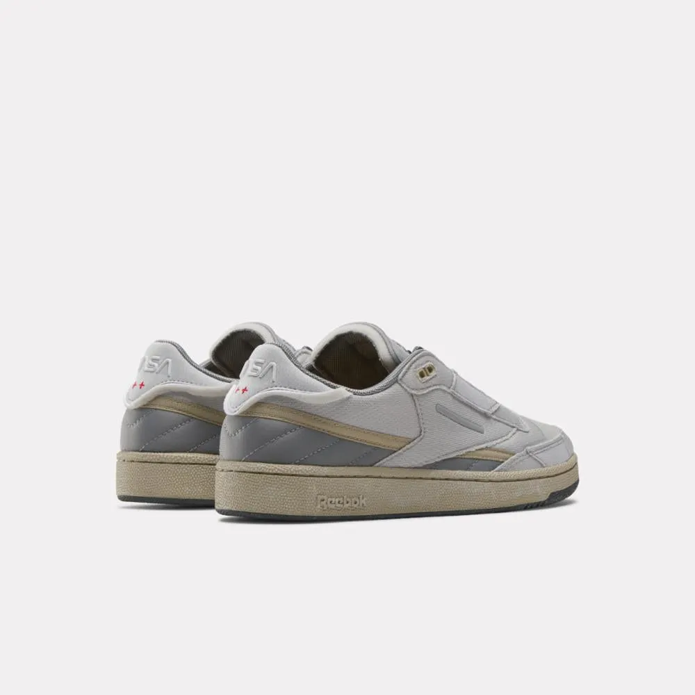 Reebok Footwear Men Reebok x NASA Club C 85 Zip Shoes GREY