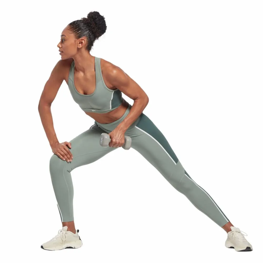 Reebok Apparel Women Lux Racer Padded Colorblock Bra HARGRN sold by Reebok product image thumbnail 2