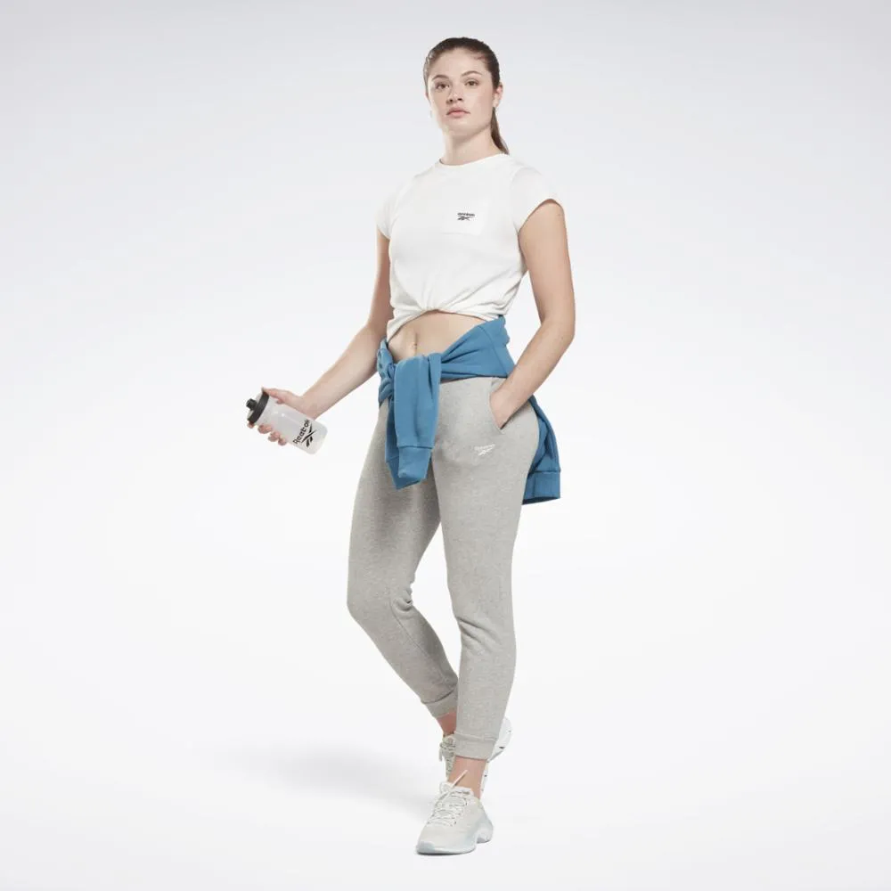 Reebok Apparel Women Reebok Identity Small Logo French Terry Hoodie STEBLU sold by Reebok