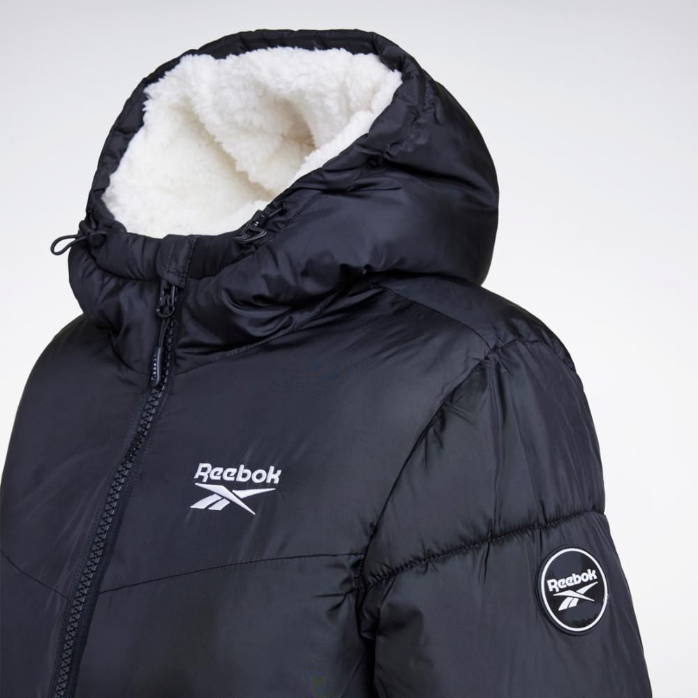Reebok Apparel Women Classic Fleece-Lined Puffer Jacket BLACK sold by Reebok product image thumbnail 5
