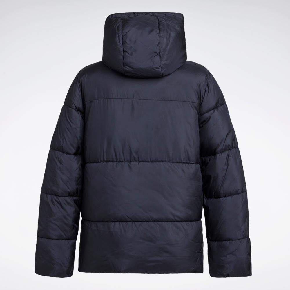 Reebok Apparel Women Classic Fleece-Lined Puffer Jacket BLACK sold by Reebok product image thumbnail 2