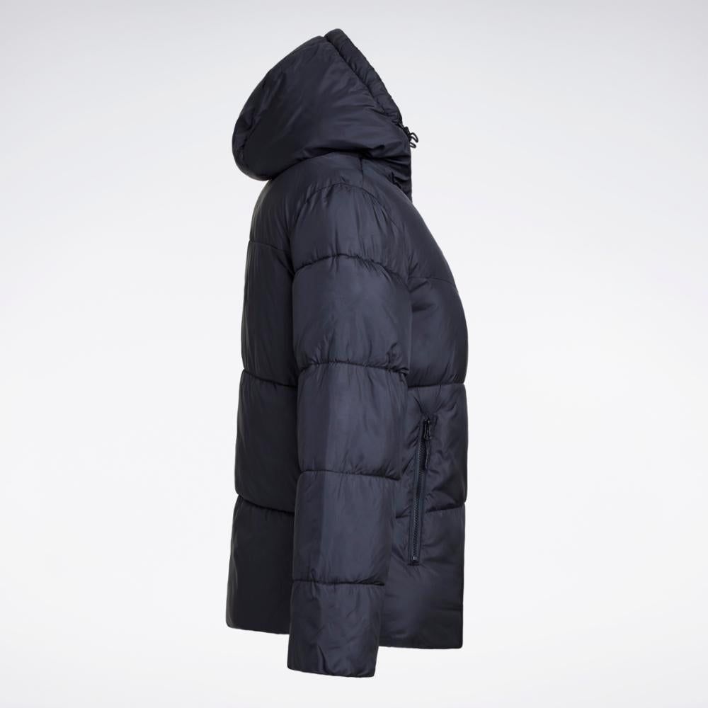Reebok Apparel Women Classic Fleece-Lined Puffer Jacket BLACK sold by Reebok product image thumbnail 3