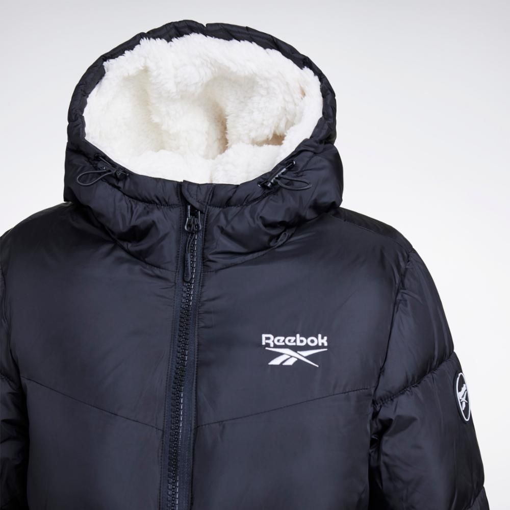 Reebok Apparel Women Classic Fleece-Lined Puffer Jacket BLACK sold by Reebok product image thumbnail 4