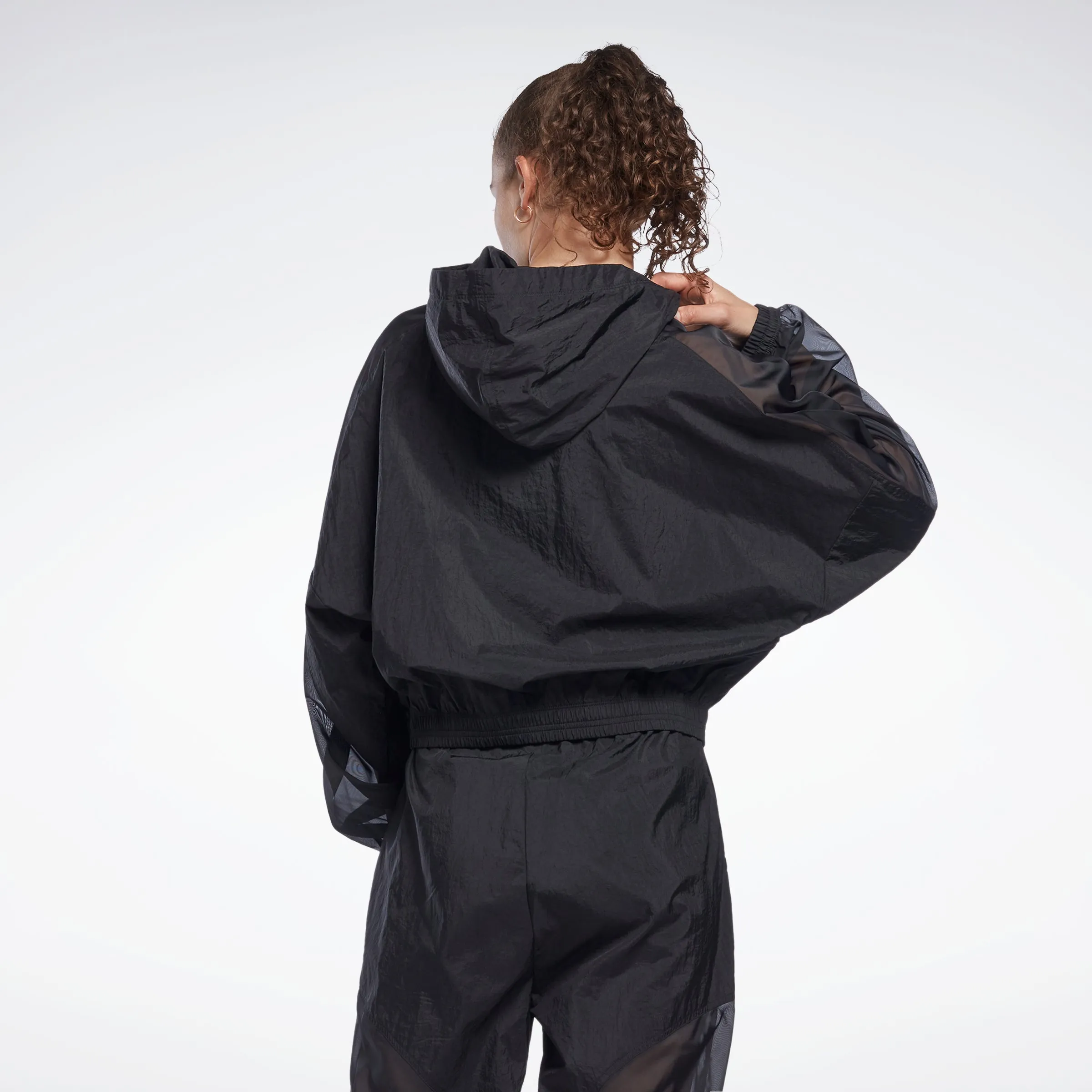 Reebok Apparel Women Studio Opaque Woven Jacket Black sold by Reebok product image thumbnail 3