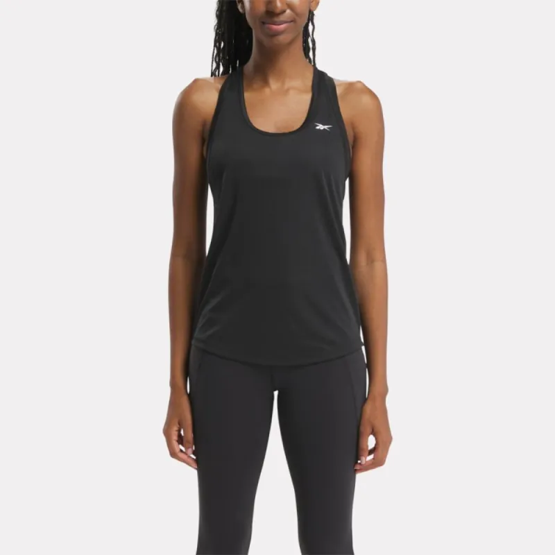 Reebok Apparel Women Workout Ready Mesh Back Tank Top NGHBLK sold by Reebok