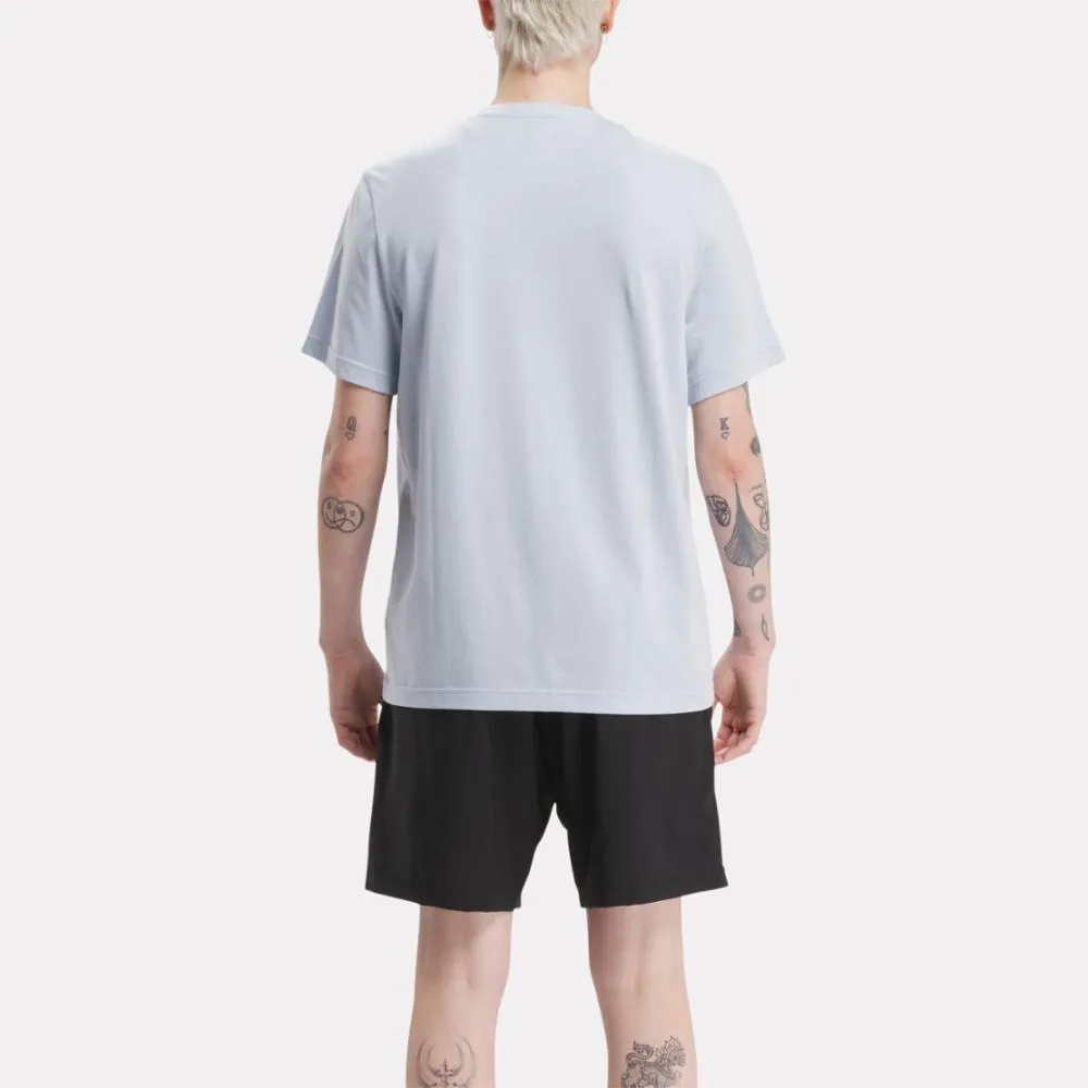 Reebok Apparel Men Reebok Identity Big Stacked Logo T-Shirt PALBLU sold by Reebok product image thumbnail 3