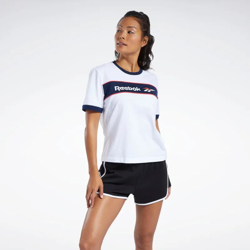 Reebok Apparel Women Classics Linear Tee White sold by Reebok