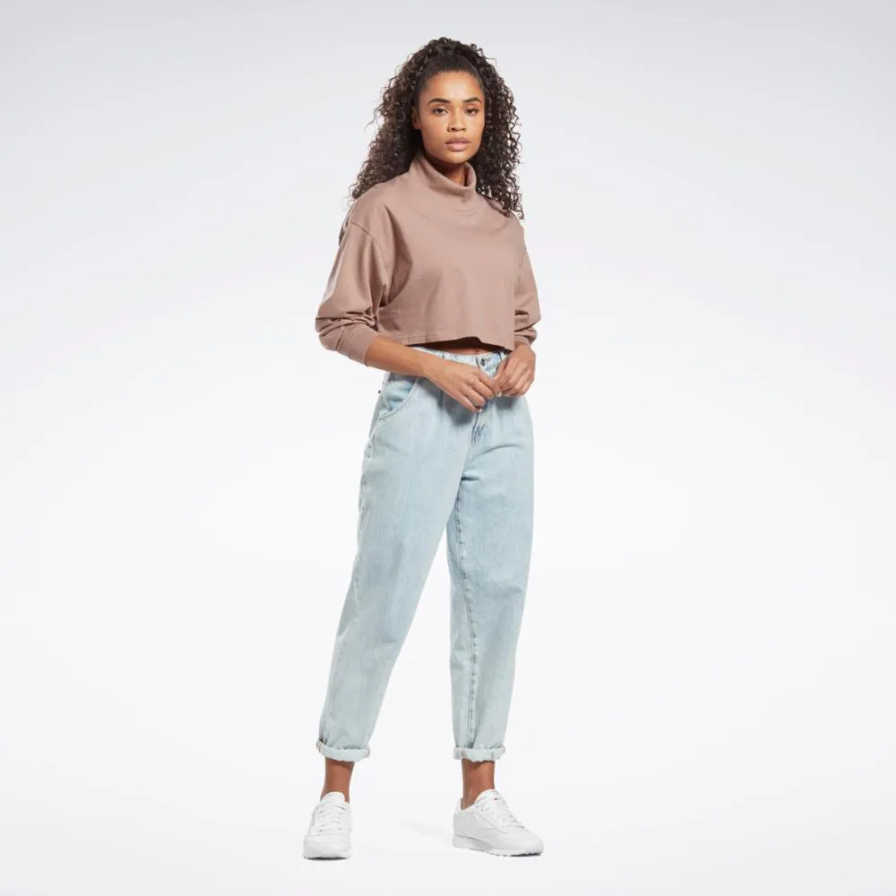 Reebok Apparel Women Reebok Classics Cotton Long Sleeve Top TAUPE sold by Reebok product image thumbnail 2