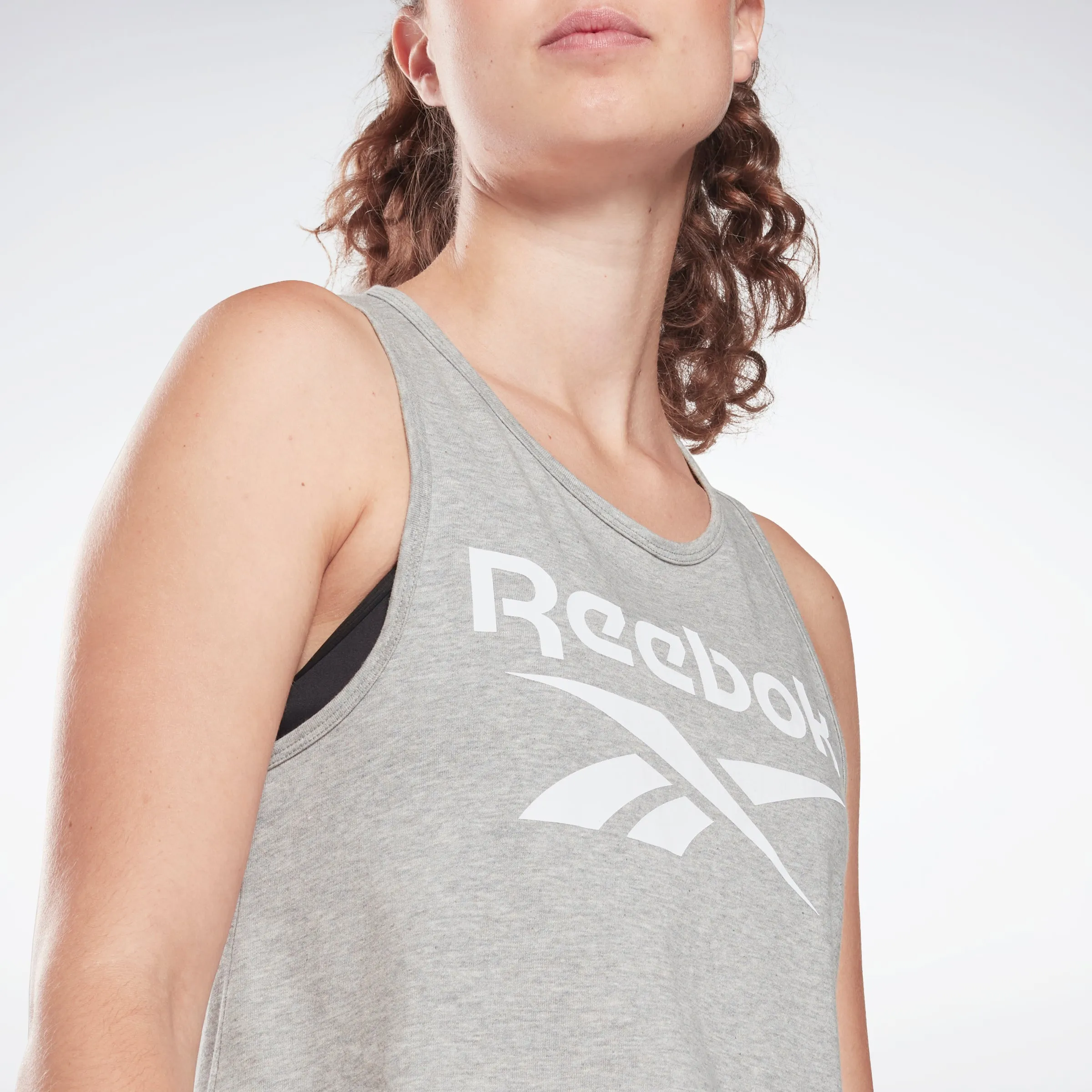 Reebok Apparel Women Reebok Identity Tank Top Mgreyh sold by Reebok product image thumbnail 4