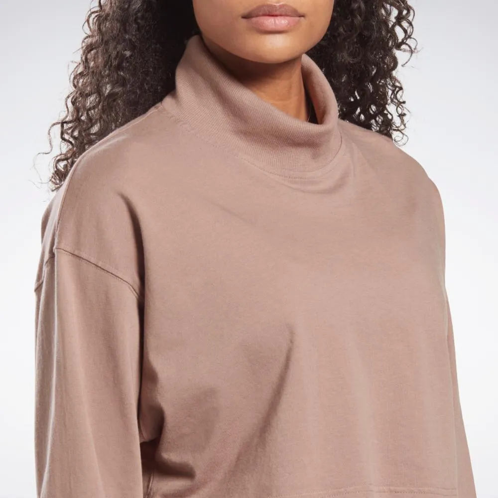 Reebok Apparel Women Reebok Classics Cotton Long Sleeve Top TAUPE sold by Reebok product image thumbnail 4