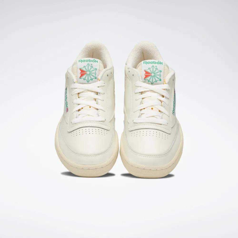 REEBOK FOOTWEAR UNISEX Club C 85 Vintage Shoes TOP-CHALK/PAPERWHT/GLEN GREEN sold by Reebok product image thumbnail 4