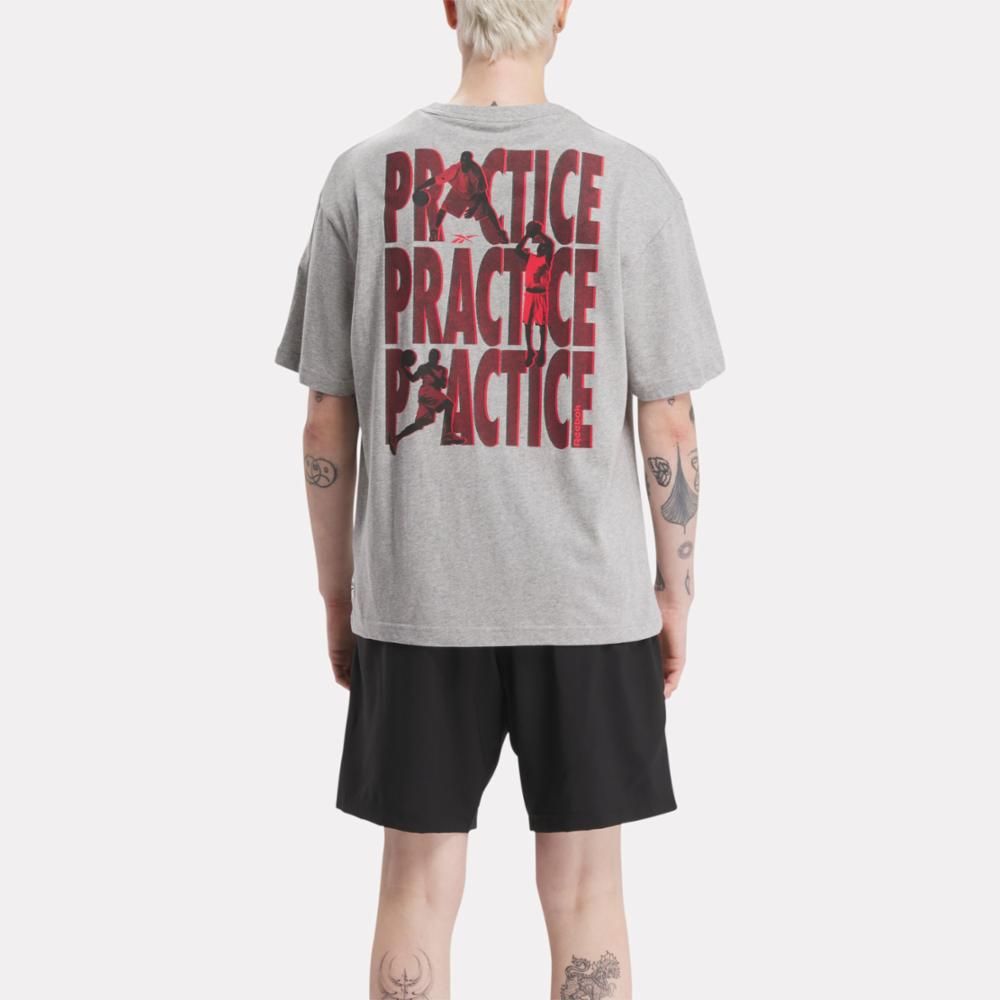 Reebok Apparel Men Basketball Practice Tee MGREYH sold by Reebok product image thumbnail 3